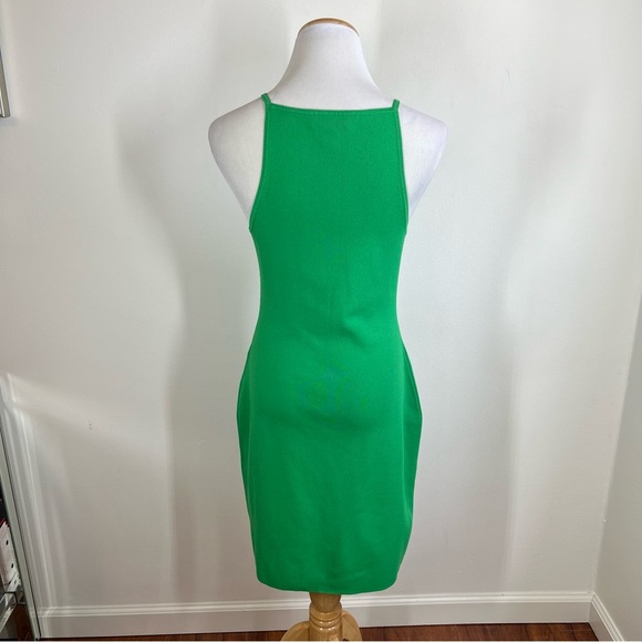 COS Bodycon Mini Dress Green Size S B25 - Picture 4 of 6